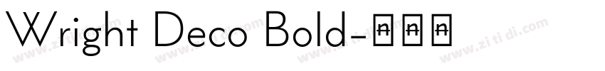 Wright Deco Bold字体转换